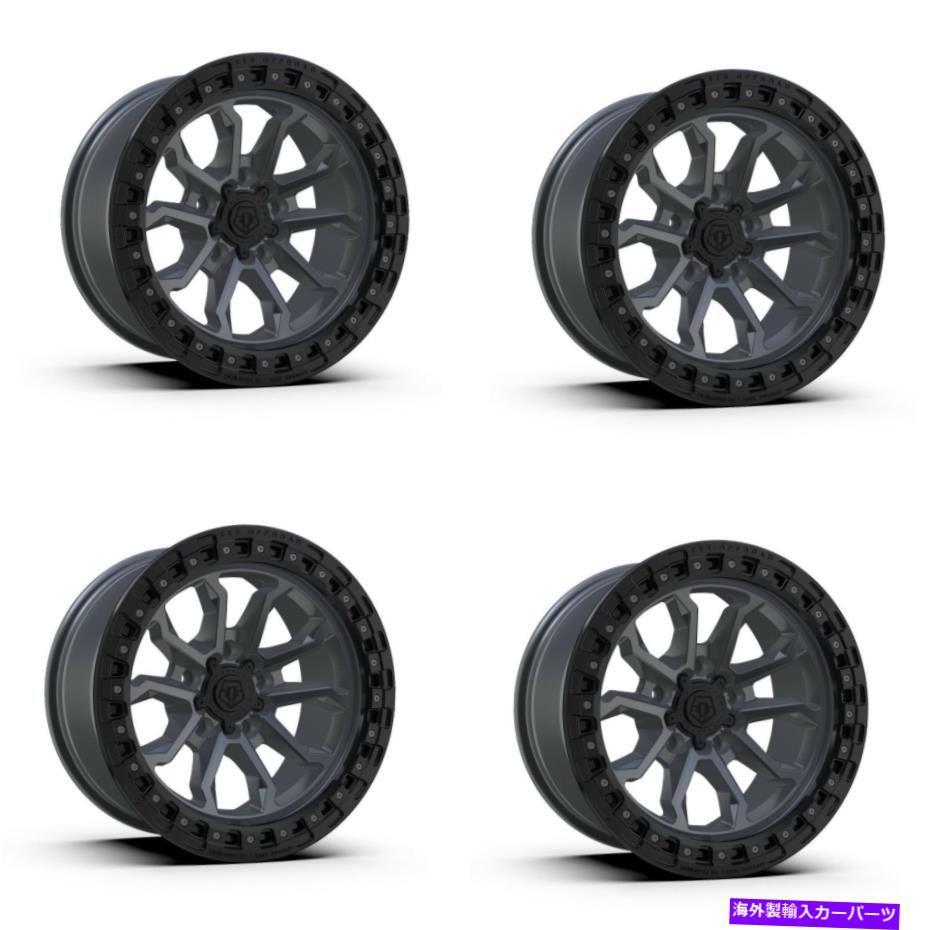 ホイール　４本セット セット4 20 "TIS 556AB 20x10 6x135アンク135キャストサテンブラックビーズリング-19mmリム Set 4 20" TIS 556AB 20x10 6x135 Anthracite Cast Satin Black Bead Ring -19mm Rims【並行輸入品】｜Us Custom Parts Shop USDM