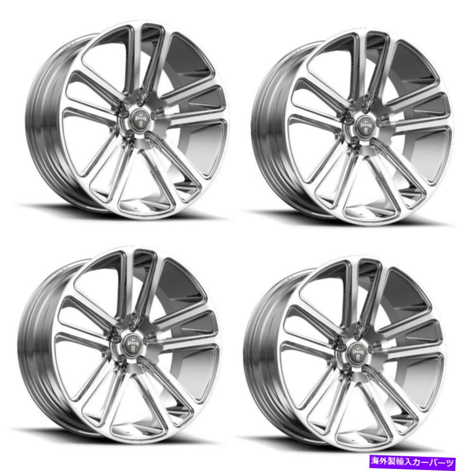 ホイール　４本セット セット4 22 "ダブ1PC S254フレックスクロム22x9.5 6x5.5ホイール25mmリム Set 4 22" DUB 1PC S254 FLEX Chrome 22x9.5 6X5.5 Wheels 25mm Rim【並行輸入品】｜Us Custom Parts Shop USDM 444,461円