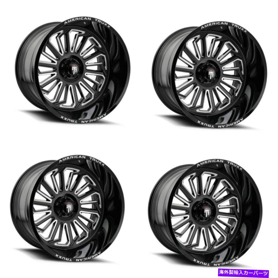 ホイール　４本セット セット4 20 "American Truxx Butcher Black / Milled Wheels20x12 6x5.5 Rims -25mm Set 4 20" American Truxx Butcher Black / Milled Wheels 20x12 6x5.5 Rims -25mm【並行輸入品】｜Us Custom Parts Shop USDM