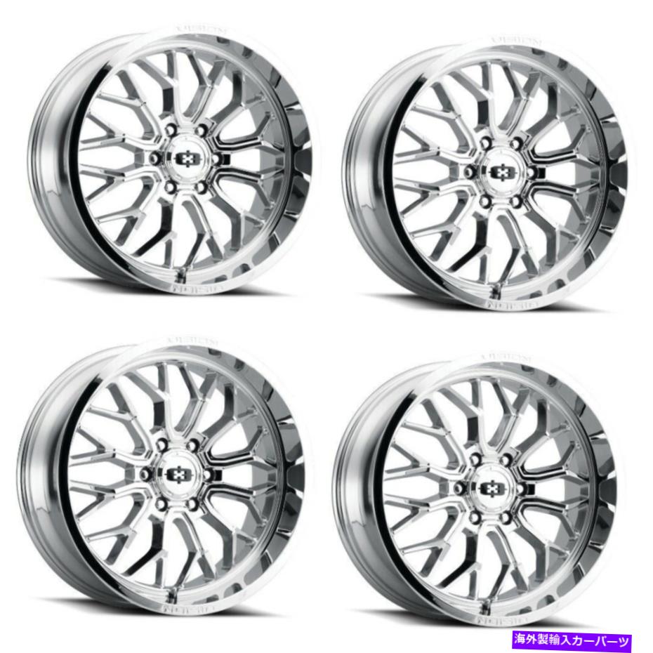 ホイール　４本セット セット4 20 "ビジョンオフロード402 Riot ChromeWheels20x10 6x139.7 Rims -25mm Set 4 20" Vision Off-Road 402 Riot Chrome Wheels 20x10 6x139.7 Rims -25mm【並行輸入品】｜Us Custom Parts Shop USDM