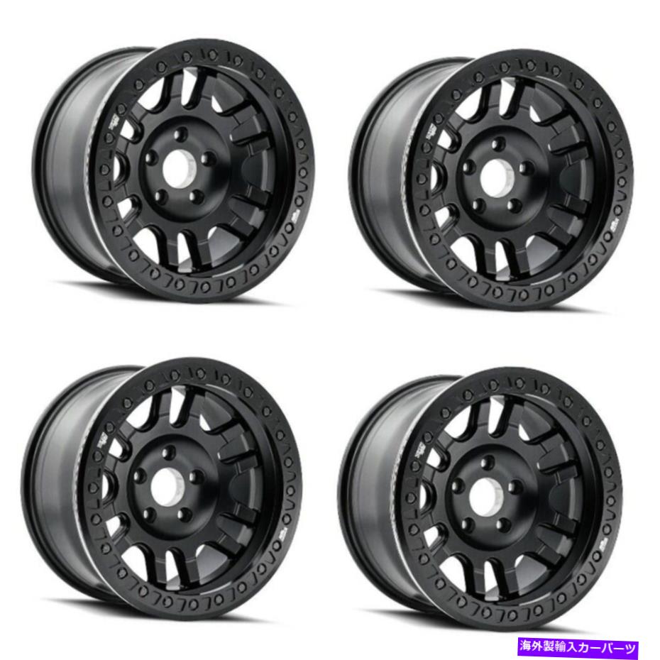 ホイール　４本セット セット4 17 "ダーティライフキャニオンレースマットブラックホイール17x9 5x5リム-38mm Set 4 17" Dirty Life Canyon Race Matte Black Wheels 17x9 5x5 Rims -38mm【並行輸入品】｜Us Custom Parts Shop USDM