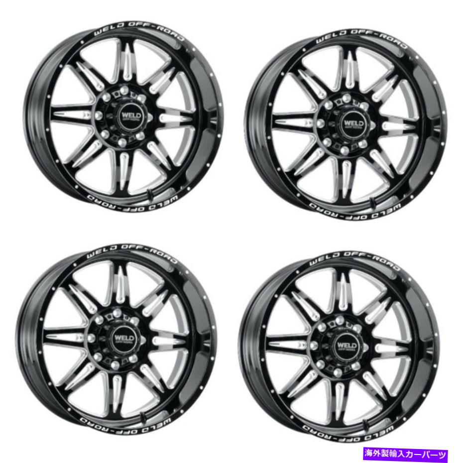 ホイール 4本セット セット4 22 "溶接オフロードシャイアン22x10グロスブラックミリング5x5.5/5x150 -18mmリム Set 4 22" WELD Off-Road Cheyenne 22x10 Gloss Black Milled 5x5.5/5x150 -18mm Rim【並行輸入品】|Us Custom Parts Shop USDM