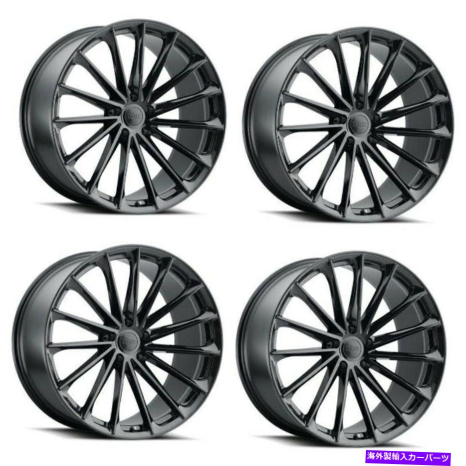 ホイール　４本セット セット4 21 "オームプロトン21x10.5テスラ5ラグホイール40mmリム用グロスブラック5x120 Set 4 21" Ohm Proton 21x10.5 Gloss Black 5x120 For Tesla 5 Lug Wheels 40mm Rims【並行輸入品】｜Us Custom Parts Shop USDM