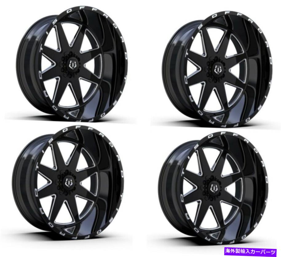 ホイール　４本セット セット4 20 "TIS 551BM 20x12 8x170グロスブラックW/ミル付きアクセントホイール-44mmリム Set 4 20" TIS 551BM 20x12 8x170 Gloss Black w/ Milled Accents Wheels -44mm Rims【並行輸入品】｜Us Custom Parts Shop USDM