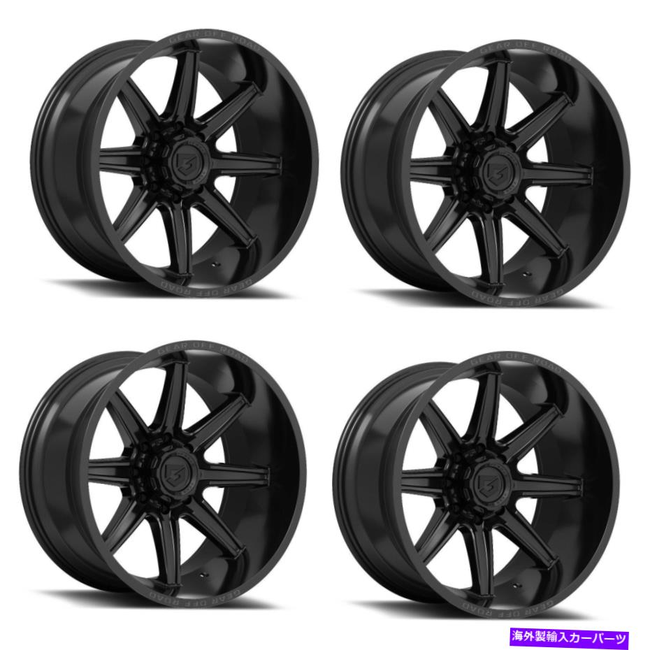 ホイール　４本セット セット4 22 "ギアオフロード765b 22x12 8x170グロスブラックw/リップロゴホイール-44mm Set 4 22" Gear Off Road 765B 22x12 8x170 Gloss Black w/ Lip Logo Wheels -44mm【並行輸入品】｜Us Custom Parts Shop USDM