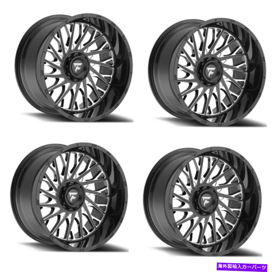 ホイール 4本セット セット4 20 "fittipaldi offroad ftc08bm 20x12 8x6.5グロスブラックミリング-44mmリム Set 4 20" Fittipaldi Offroad FTC08BM 20x12 8x6.5 Gloss Black Milled -44mm Rims【並行輸入品】|Us Custom Parts Shop USDM