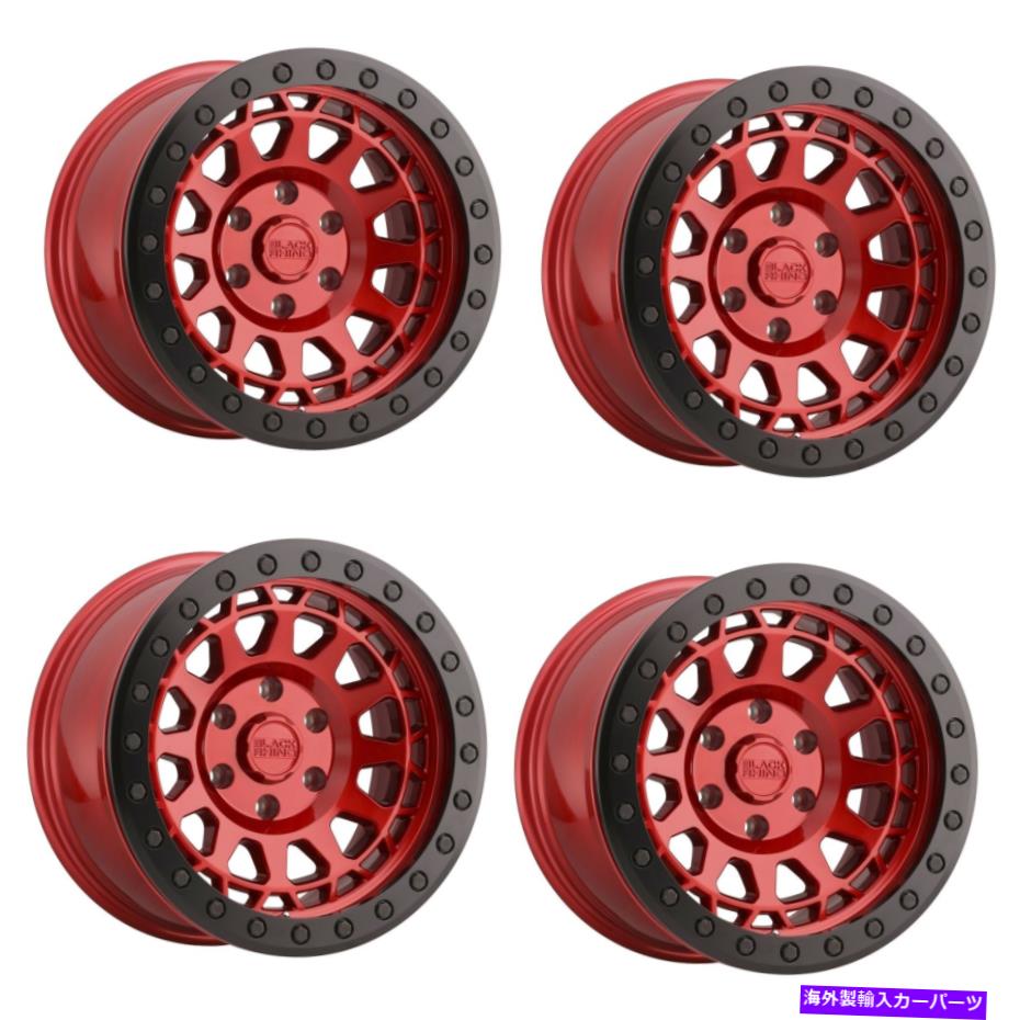 ホイール 4本セット セット4 17 "ブラックサイムプリムキャンディーレッドW/ブラックボルト17x8.5 6x5.5ホイール-30mm Set 4 17" Black Rhino Primm Candy Red w/ Black Bolts 17x8.5 6x5.5 Wheels -30mm【並行輸入品】|Us Custom Parts Shop USDM