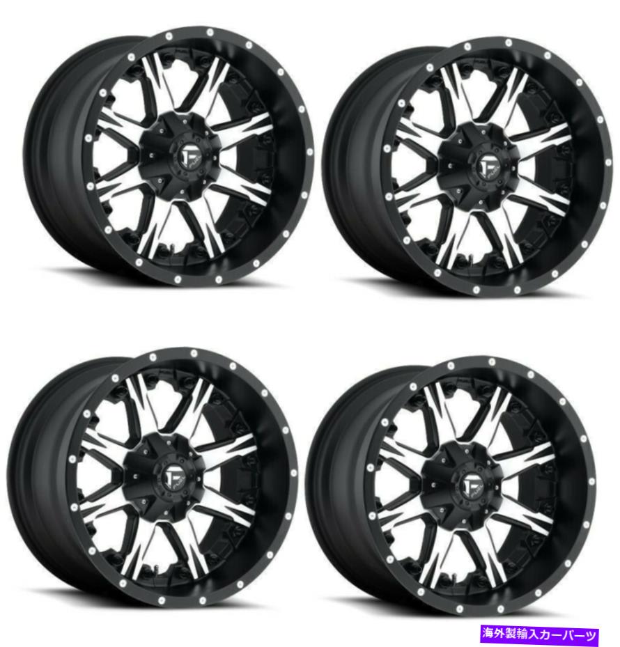 ホイール　４本セット セット4 20 "燃料ナッツD541ブラック機械加工ホイール20x10 8x170 -24mm for fordトラック Set 4 20" Fuel Nutz D541 Black Machined Wheels 20x10 8x170 -24mm For Ford Truck【並行輸入品】｜Us Custom Parts Shop USDM