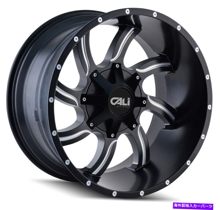 ホイール 4本セット Cali Off -Road 9102 Twisted 22x12 8x180 -44ブラックミリングホイール(4)124.1 22 "インチ Cali Off-Road 9102 Twisted 22x12 8x180 -44 Black Milled Wheels(4) 124.1 22" inch【並行輸入品】|Us Custom Parts Shop USDM