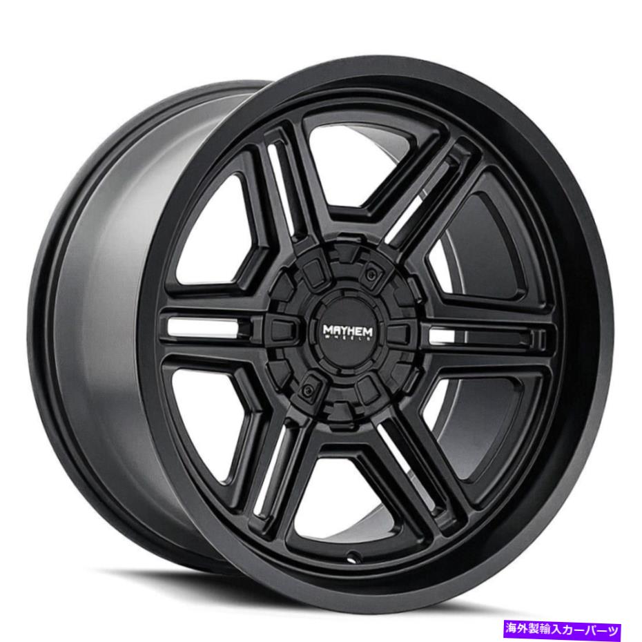 ホイール　４本セット メイヘム8117エルモサ20x10 5x5/5x5.5 -25マットブラックホイール（4）87 20 "インチリム Mayhem 8117 Hermosa 20x10 5x5/5x5.5 -25 Matte Black Wheels(4) 87 20" inch Rims【並行輸入品】｜Us Custom Parts Shop USDM