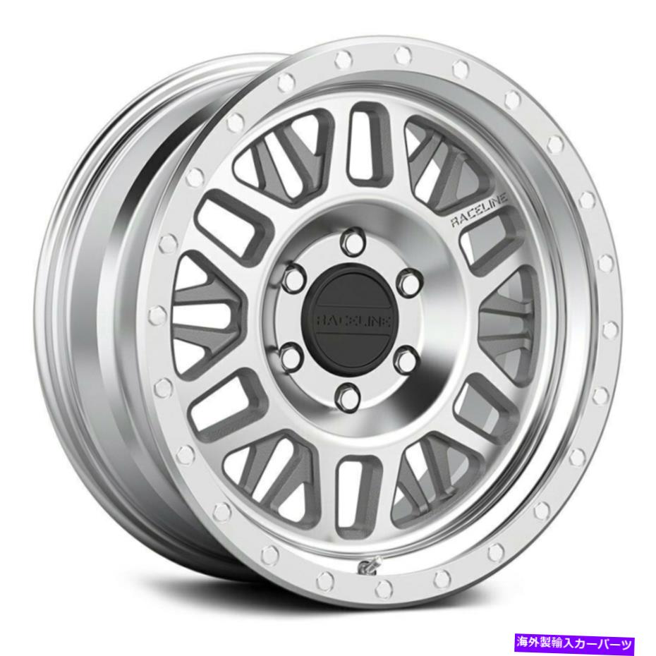 ホイール　４本セット Raceline 951 Ryno 17x9 5x5.5/5x139.7 -12機械加工シルバーホイール（4）106.5 17 \