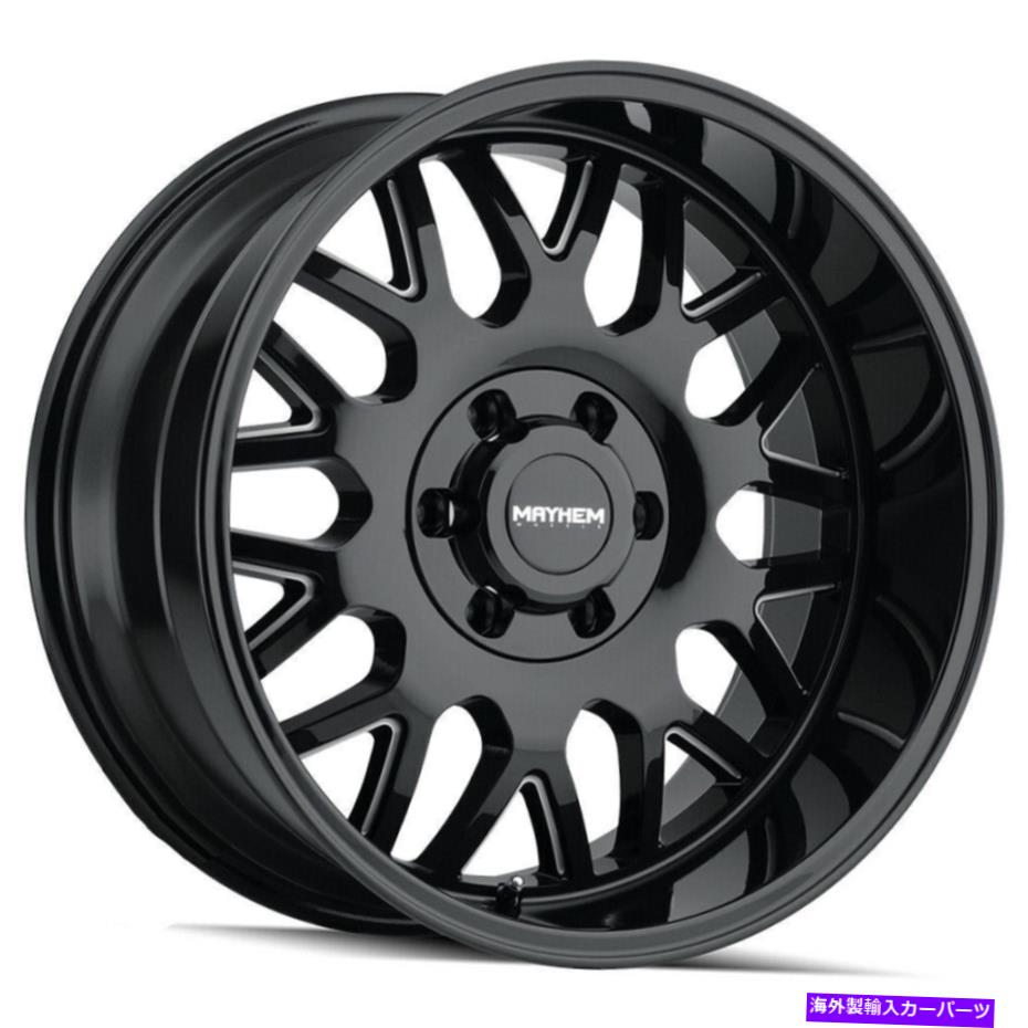 ホイール　４本セット Mayhem 8110 Tripwire 20x9 8x6.5/8x165.1 18ブラックミルホイール（4）130.8 20 \