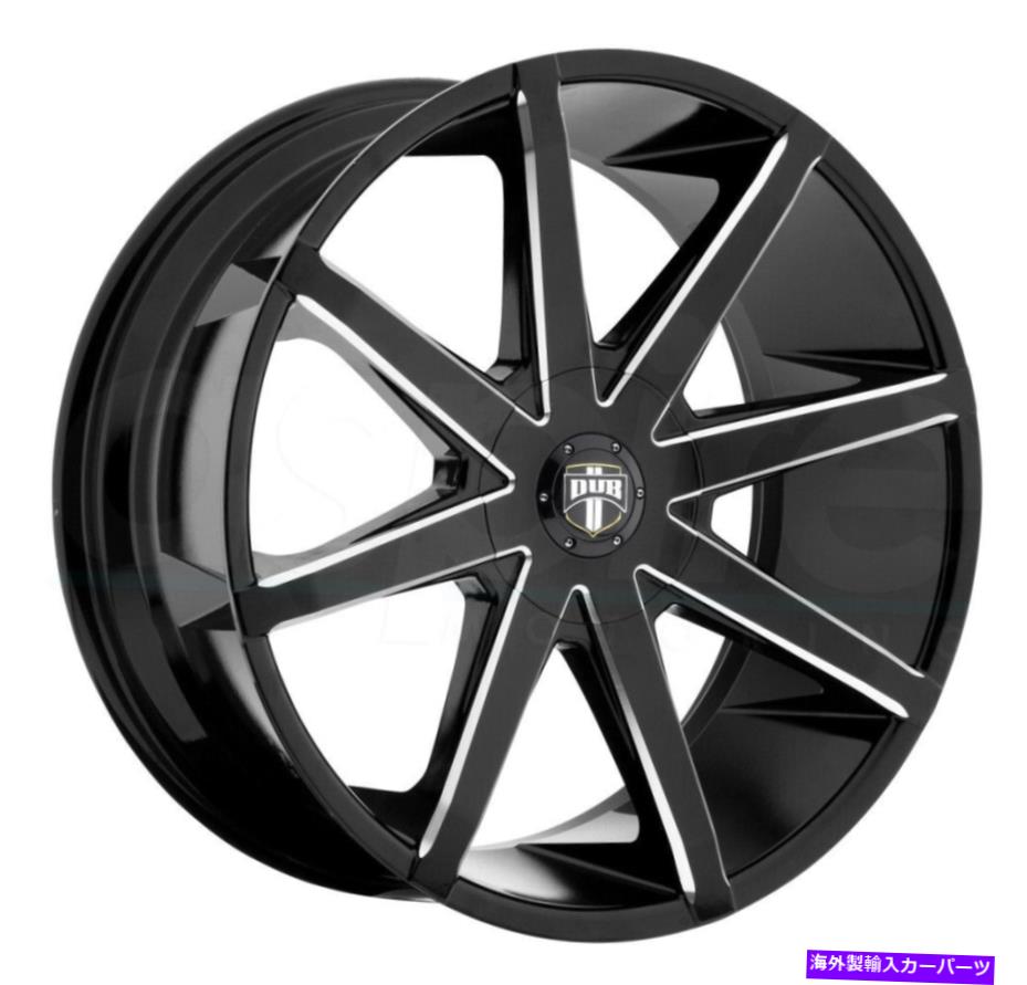 ホイール　４本セット ダブS109プッシュ20x8.5 6x132 30ブラックミリングホイール（4）74.5 20 \