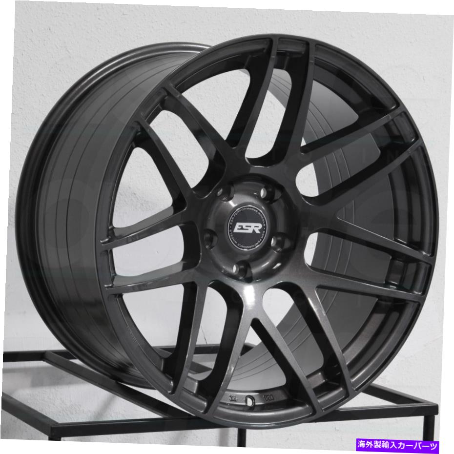 ホイール　４本セット ESR RF01 RF1 19x10.5 5x120 22ガンメタルグラファイトホイール（4）72.56 19 \