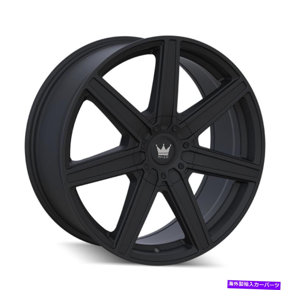 ホイール 4本セット Mazzi 376 Laguna 22x8.5 5x110/5x115 38マットブラックホイール(4)72.6 22 "インチリム Mazzi 376 Laguna 22x8.5 5x110/5x115 38 Matte Black Wheels(4) 72.6 22" inch Rims【並行輸入品】|Us Custom Parts Shop USDM
