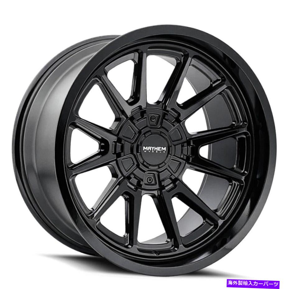 ホイール　４本セット メイヘム8116イントレピッド20x10 6x135/6x5.5 -24ブラックホイール（4）106 20 \