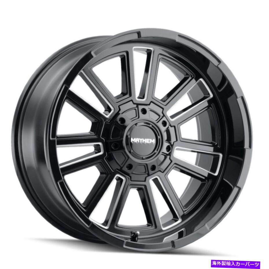 ホイール 4本セット Mayhem 8115 Apollo 20x9 6x135/6x5.5 0ブラックホイール(4)106 20インチのリム Mayhem 8115 Apollo 20x9 6x135/6x5.5 0 Black Wheels(4) 106 20" inch Rims【並行輸入品】|Us Custom Parts Shop USDM