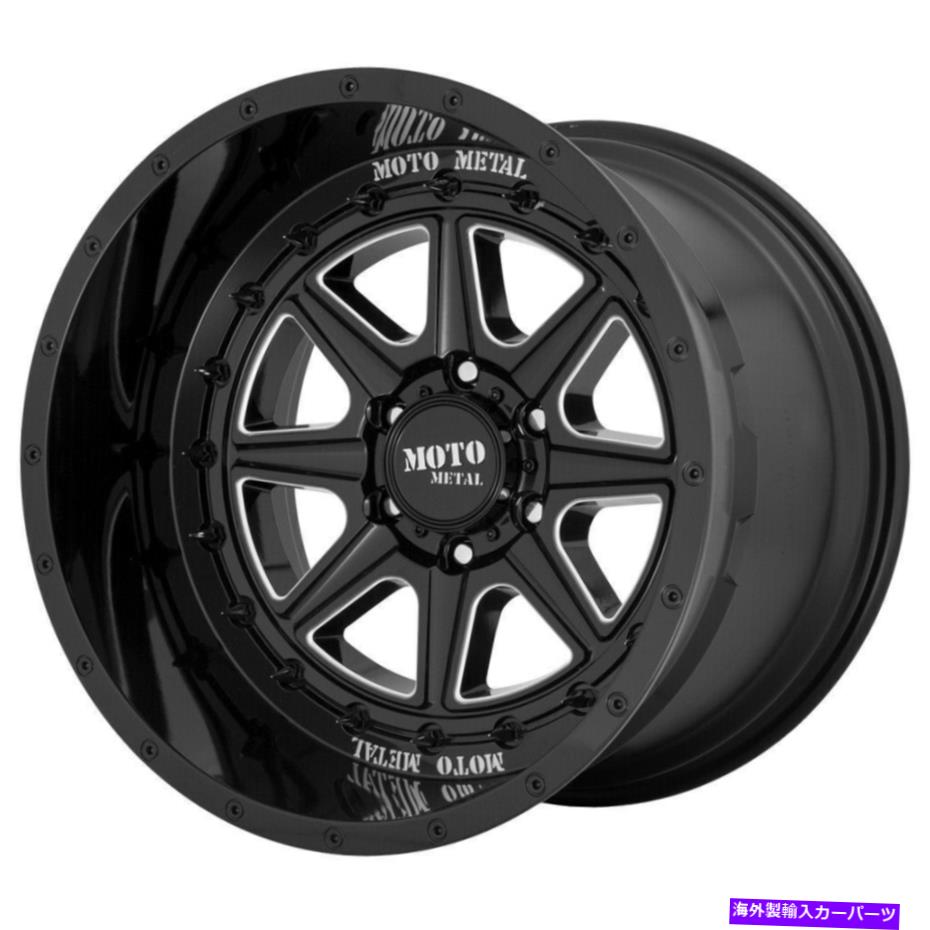 ホイール　４本セット Moto Metal Mo801 Phantom 20x10 5x5/5x127 -18ブラックミリングホイール（4）71.5 20 "Inc Moto Metal MO801 Phantom 20x10 5x5/5x127 -18 Black Milled Wheels(4) 71.5 20" inc【並行輸入品】｜Us Custom Parts Shop USDM 347,391円