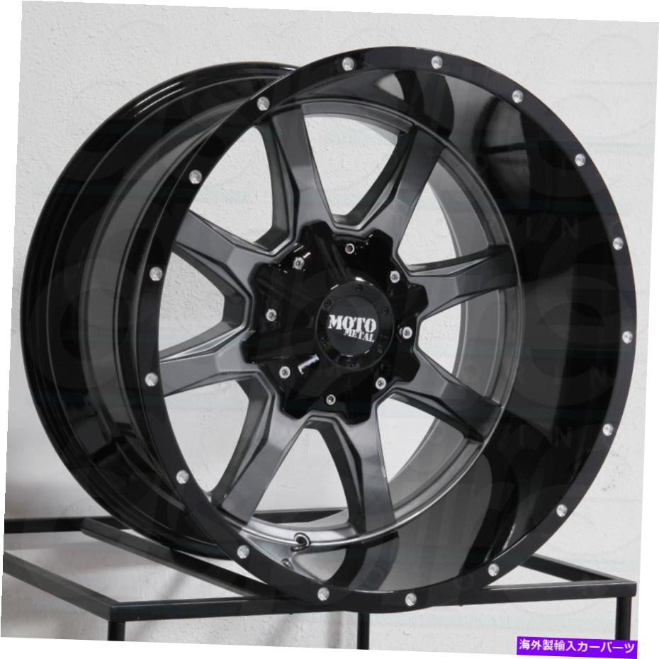 ホイール　４本セット Moto Metal Mo970 20x12 8x6.5/8x165.1 -44ガンメタルブラックホイール（4）125.1 20 "インチ Moto Metal MO970 20x12 8x6.5/8x165.1 -44 Gunmetal Black Wheels(4) 125.1 20" inch【並行輸入品】｜Us Custom Parts Shop USDM