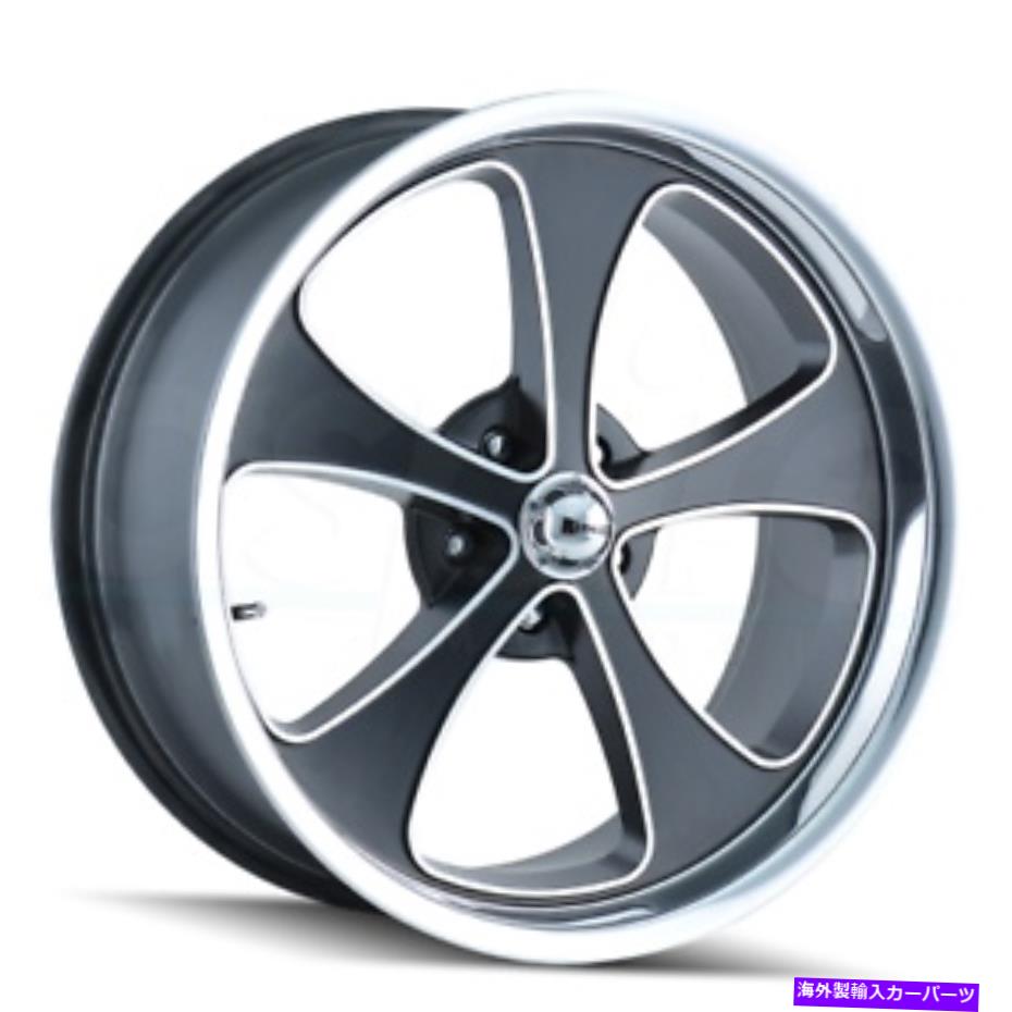 ホイール 4本セット Ridler 645 20x8.5 5x114.3 0ブラック機械加工リップホイール(4)83.82 20 "インチリム Ridler 645 20x8.5 5x114.3 0 Black Machined Lip Wheels(4) 83.82 20" inch Rims【並行輸入品】|Us Custom Parts Shop USDM