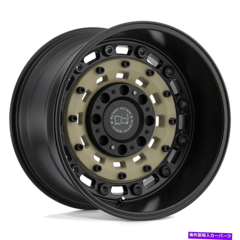 ホイール　４本セット ブラックサイアーセナル18x9.5 8x180 -18砂の砂（4）125.1 18インチのリム Black Rhino Arsenal 18x9.5 8x180 -18 Sand On Black Wheels(4) 125.1 18" inch Rims【並行輸入品】｜Us Custom Parts Shop USDM