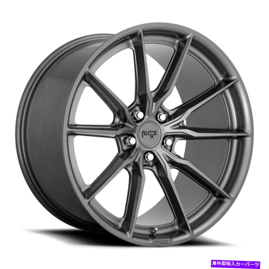 ホイール 4本セット ニッチM239レーニア20x9 5x120 35ガンメタルホイール(4)72.56 20インチリム Niche M239 Rainier 20x9 5x120 35 Gun Metal Wheels(4) 72.56 20" inch Rims【並行輸入品】|Us Custom Parts Shop USDM