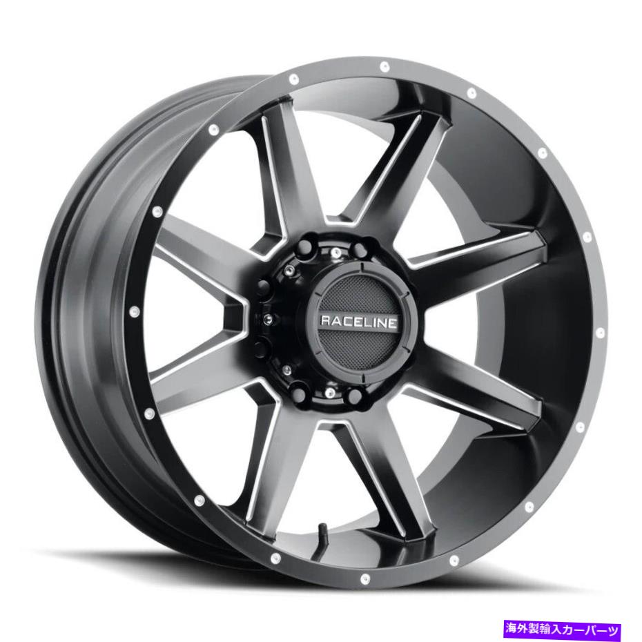 ホイール　４本セット Raceline 954 Stryker 17x9 5x5/5x127 -12ブラックミリングホイール（4）87.1 17 \