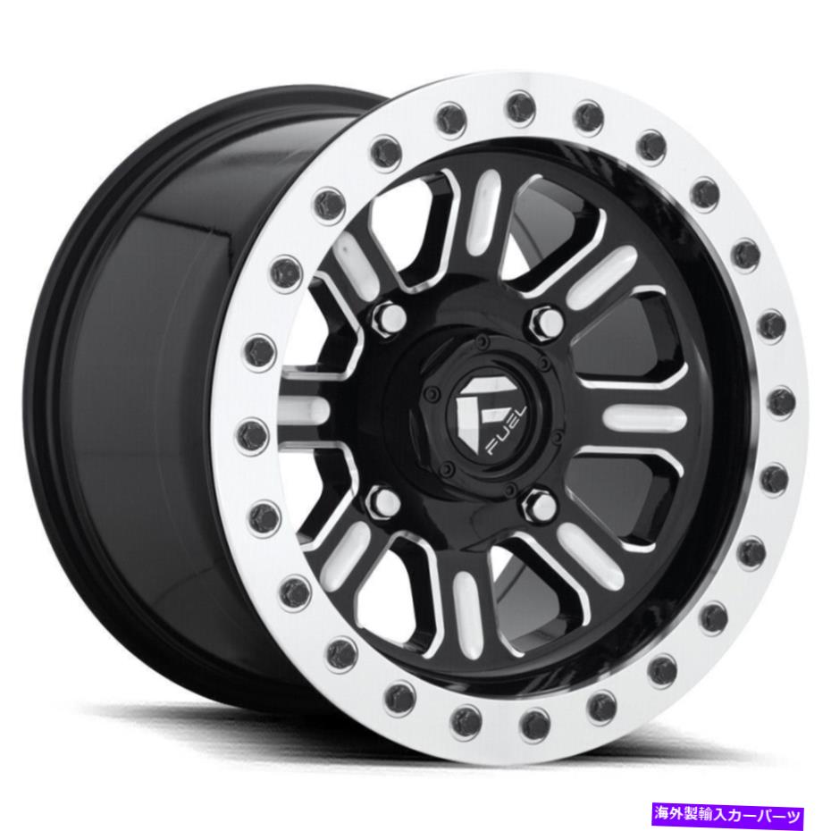 ホイール　４本セット 燃料D910ハードラインビードロックUTV 15x10 4x156 25グロスブラックミリングホイール（4）132 Fuel D910 Hardline Beadlock UTV 15x10 4x156 25 Gloss Black Milled Wheels(4) 132【並行輸入品】｜Us Custom Parts Shop USDM