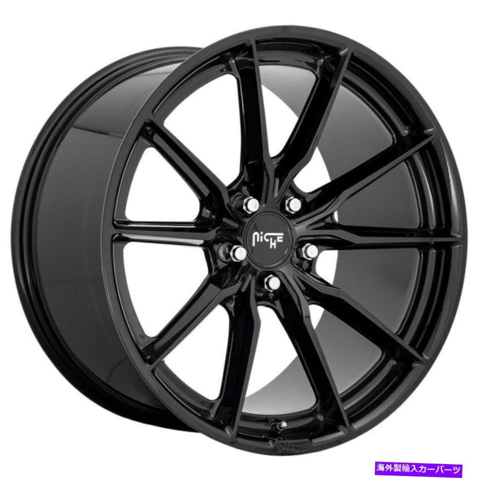 ホイール　４本セット ニッチM240レーニア20x9/20x10.5 5x120 35/35グロスブラックホイール（4）72.56 20 "インチ Niche M240 Rainier 20x9/20x10.5 5x120 35/35 Gloss Black Wheels(4) 72.56 20" inch【並行輸入品】｜Us Custom Parts Shop USDM