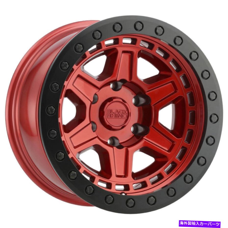 ホイール 4本セット Black Rhino Reno 17x9 6x135 0レッドホイール(4)87.1 17 "インチリム Black Rhino Reno 17x9 6x135 0 Red Wheels(4) 87.1 17" inch Rims【並行輸入品】|Us Custom Parts Shop USDM