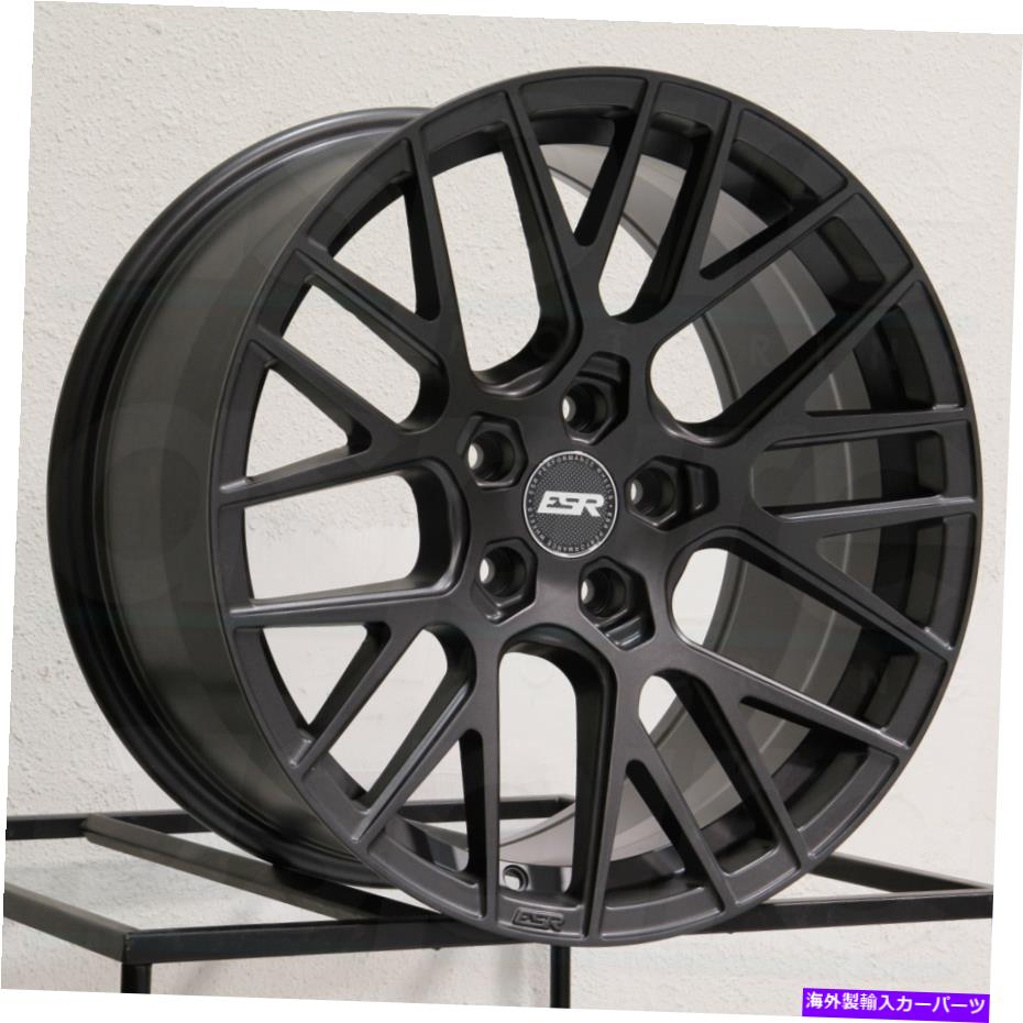ホイール　４本セット ESR RF11 19x9.5 5x114.3 35ガンメタルグラファイトホイール（4）72.56 19 \\\