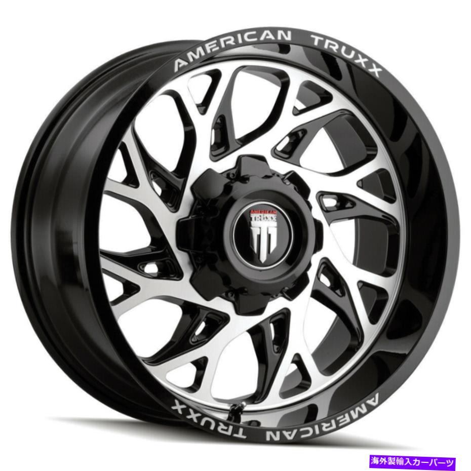 ホイール 4本セット American Truxx at1913 Destiny 20x10 8x170 -24ブラック機械加工ホイール(4)125.2 20 " American Truxx AT1913 Destiny 20x10 8x170 -24 Black Machined Wheels(4) 125.2 20"【並行輸入品】|Us Custom Parts Shop USDM