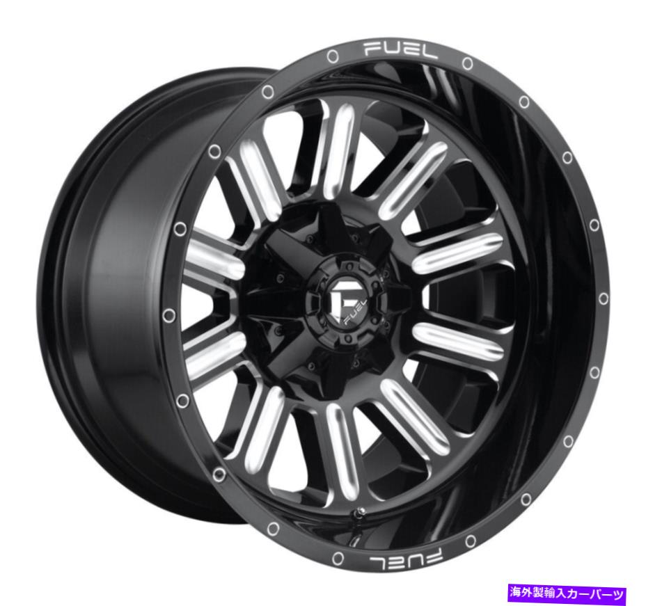 ホイール 4本セット 燃料D620ハードライン18x9 6x135/6x5.5/6x139.7 2グロスブラックミリングホイール(4)106.1 Fuel D620 Hardline 18x9 6x135/6x5.5/6x139.7 2 Gloss Black Milled Wheels(4) 106.1【並行輸入品】|Us Custom Parts Shop USDM