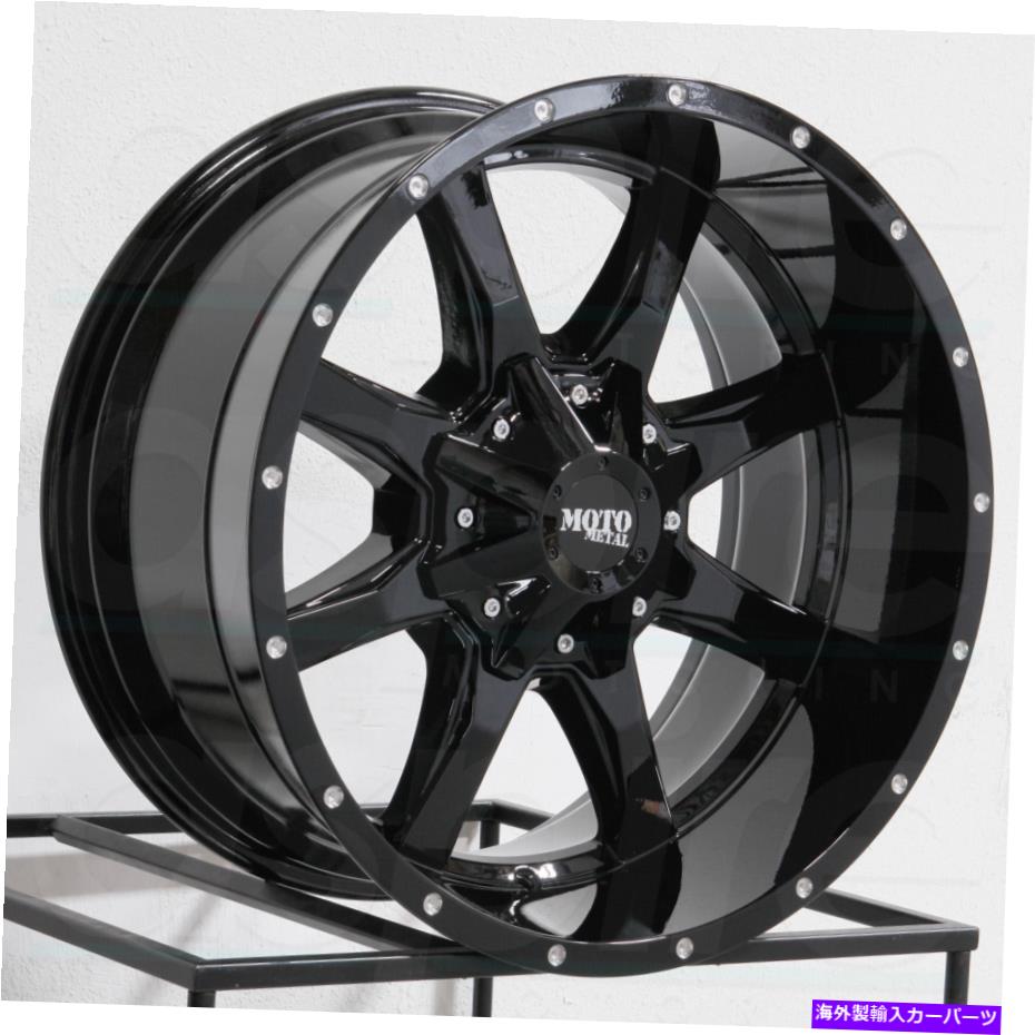 ホイール 4本セット Moto Metal Mo970 22x10 8x170 -18グロスブラックホイール(4)125.1 22 "インチリム Moto Metal MO970 22x10 8x170 -18 Gloss Black Wheels(4) 125.1 22" inch Rims【並行輸入品】|Us Custom Parts Shop USDM