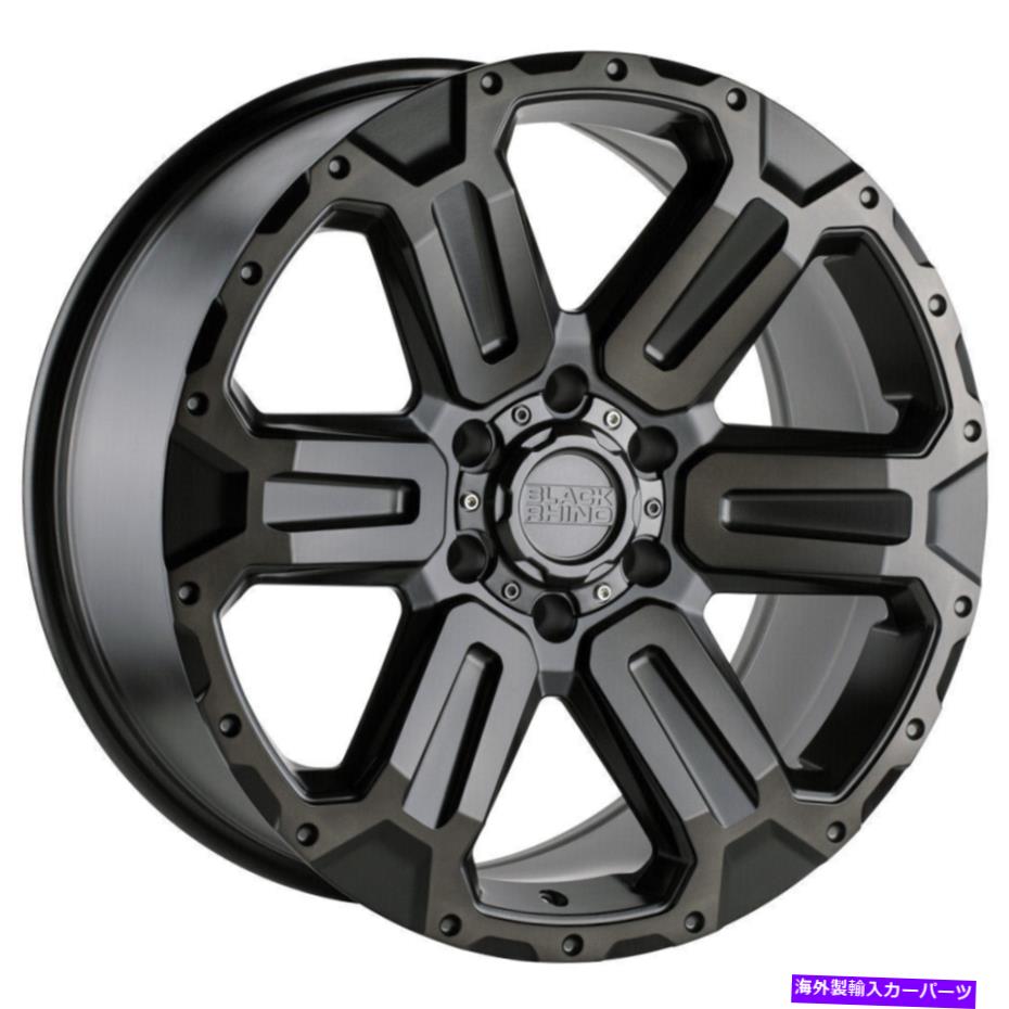 ホイール　４本セット ブラックサイワナカ18x9 6x5.5/6x139.7 12ガンメタルホイール（4）112.1 18インチリム Black Rhino Wanaka 18x9 6x5.5/6x139.7 12 Gunmetal Wheels(4) 112.1 18\