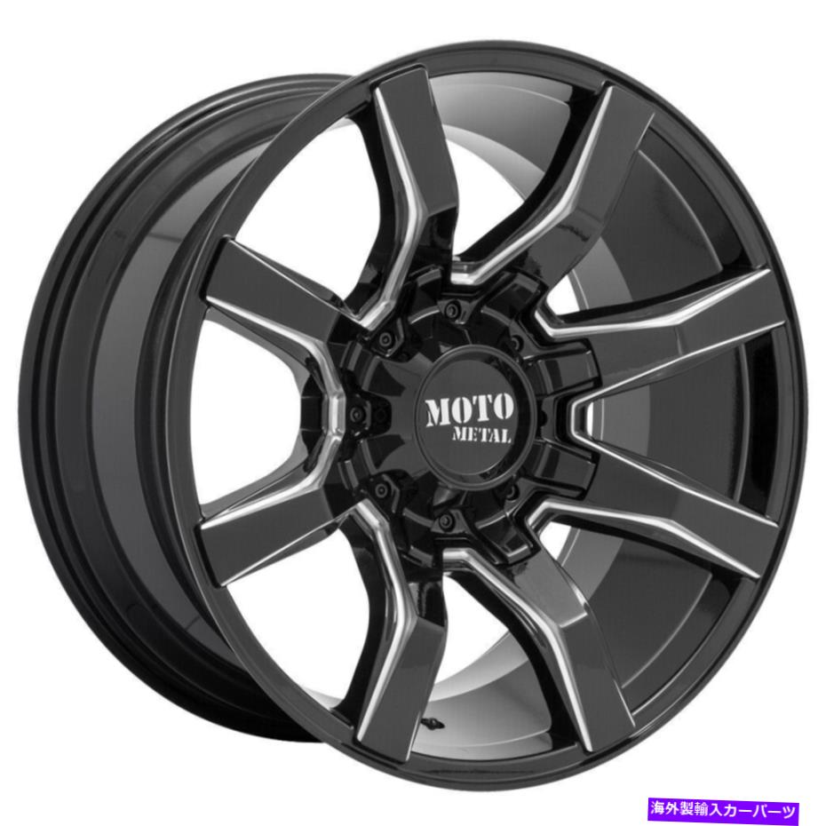 ホイール　４本セット Moto Metal Mo804 Spider 20x9 5x5.5/5x139.7 0ブラックミリングホイール（4）78.1 20 \