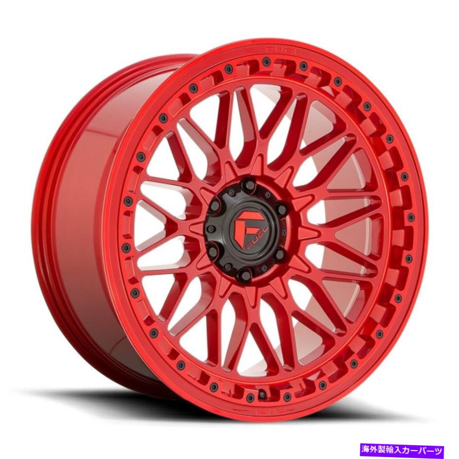 ホイール　４本セット 燃料D758トリガー17x9 6x5.5/6x139.7 1レッドホイール（4）106.1 17インチリム Fuel D758 Trigger 17x9 6x5.5/6x139.7 1 Red Wheels(4) 106.1 17\