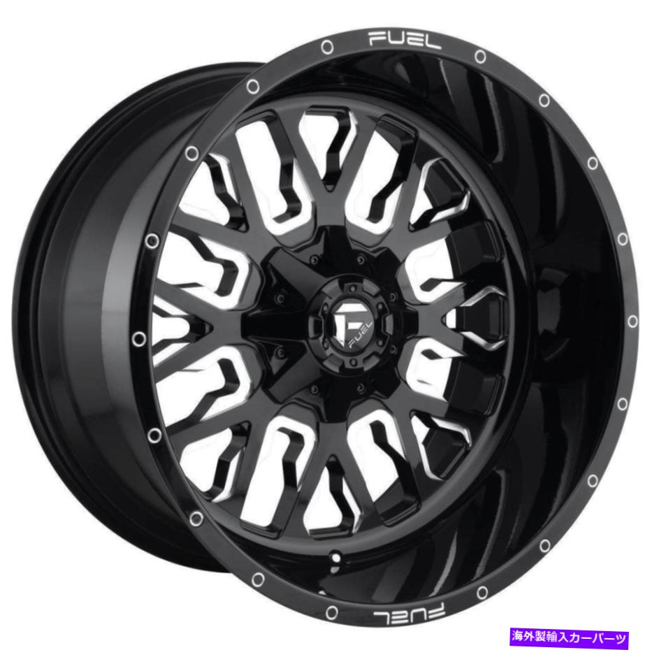 ホイール 4本セット 燃料D611ストローク18x9 5x114.3/5x5 -12グロスブラックミリングホイール(4)78.1 18 "インチ Fuel D611 Stroke 18x9 5x114.3/5x5 -12 Gloss Black Milled Wheels(4) 78.1 18" inch【並行輸入品】|Us Custom Parts Shop USDM