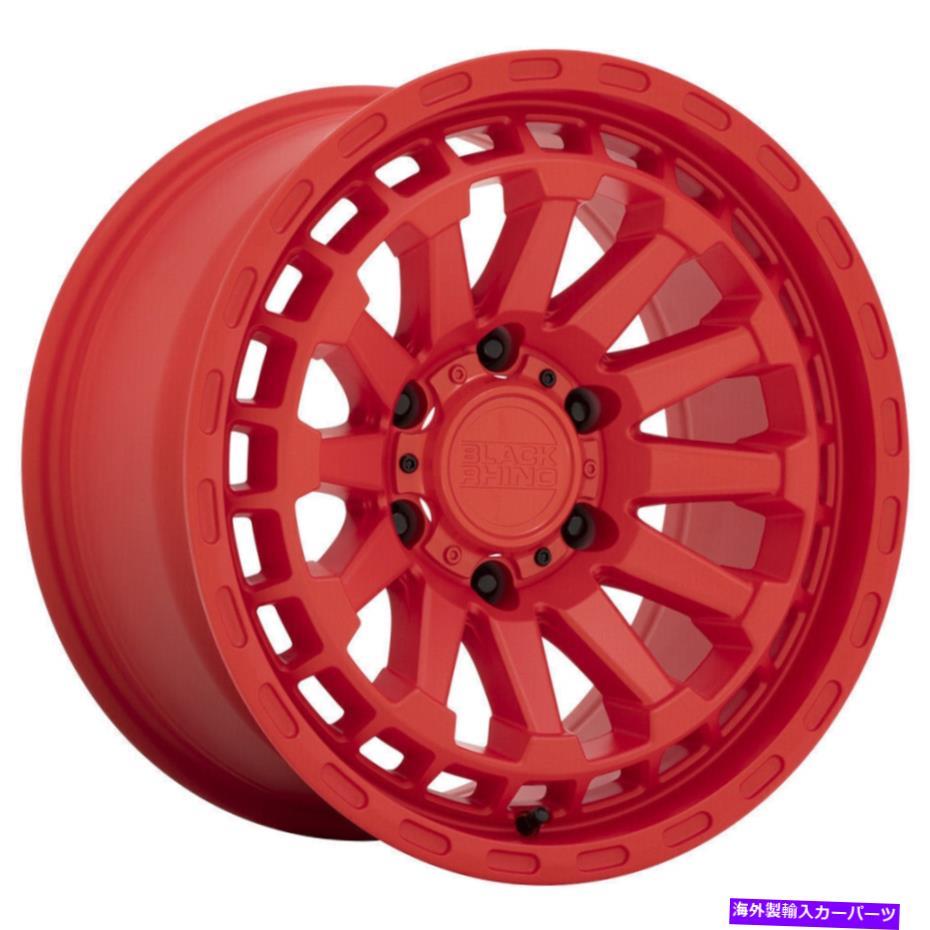 ホイール 4本セット ブラックサイロイド20x9.5 5x5/5x127 -18レッドホイール(4)71.5 20インチのリム Black Rhino Raid 20x9.5 5x5/5x127 -18 Red Wheels(4) 71.5 20" inch Rims【並行輸入品】|Us Custom Parts Shop USDM