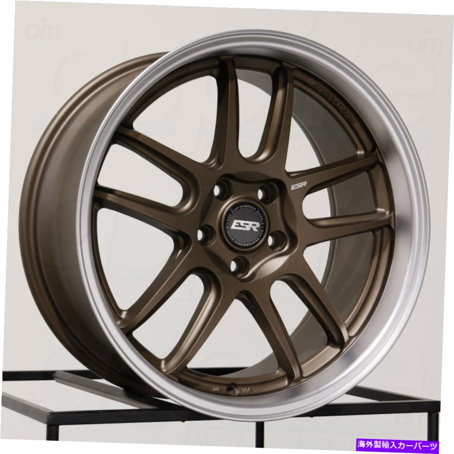ホイール　４本セット ESR AP8 18x8.5/18x9.5 5x100 30/35ブロンズホイール（4）72.56 18 \