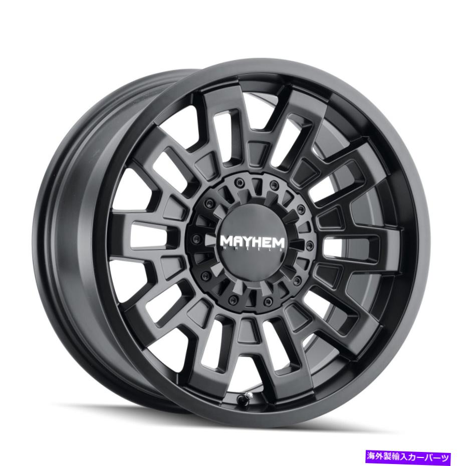 ホイール　４本セット メイヘム8113皮質20x10 5x5/5x5.5 -19マットブラックホイール（4）87.1 20 \
