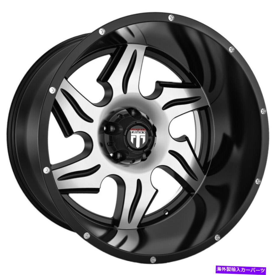 ホイール　４本セット American Truxx at163 Ninja 20x12 5x150 -44ブラック機械加工ホイール（4）110.3 20 \