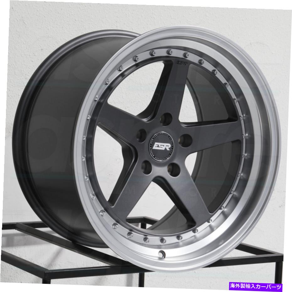 ホイール　４本セット ESR CS05 CS5 19x10.5 5x120 22ガンメタルグラファイトホイール（4）72.56 19 \