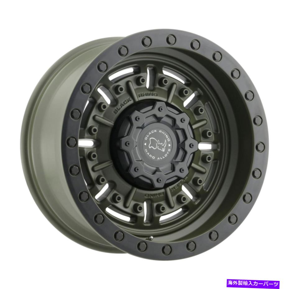 ホイール　４本セット Black Rhino Abrams 20x9.5 5x5/5x127 -18グリーンホイール（4）71.5 20 \
