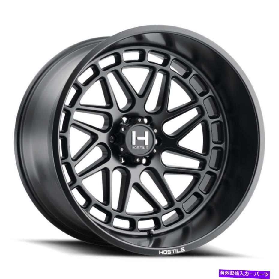 ホイール　４本セット 敵対的なH122 Reaper 20x12 5x5.5/5x139.7 -44フルブラックホイール（4）87 20 "インチリム Hostile H122 Reaper 20x12 5x5.5/5x139.7 -44 Full Black Wheels(4) 87 20" inch Rim【並行輸入品】｜Us Custom Parts Shop USDM