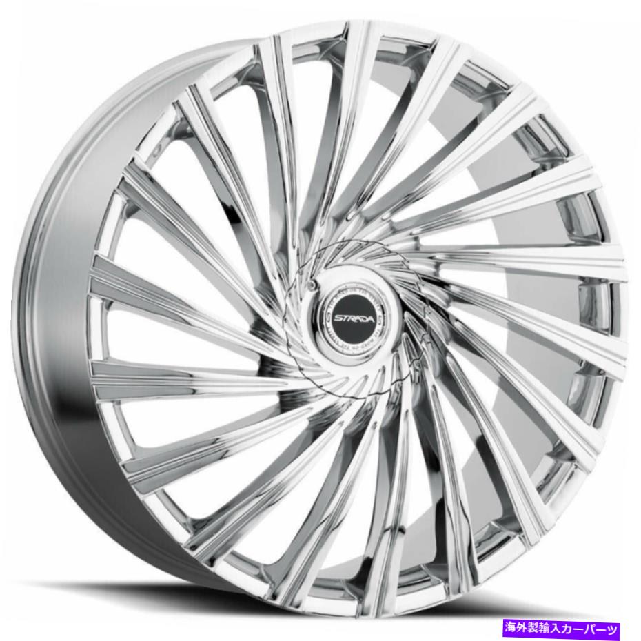 ホイール　４本セット Strada S49 Tornado 22x9.5 5x115/5x120 13クロムホイール（4）78.1 22 "インチリム Strada S49 Tornado 22x9.5 5x115/5x120 13 Chrome Wheels(4) 78.1 22" inch Rims【並行輸入品】｜Us Custom Parts Shop USDM 368,676円