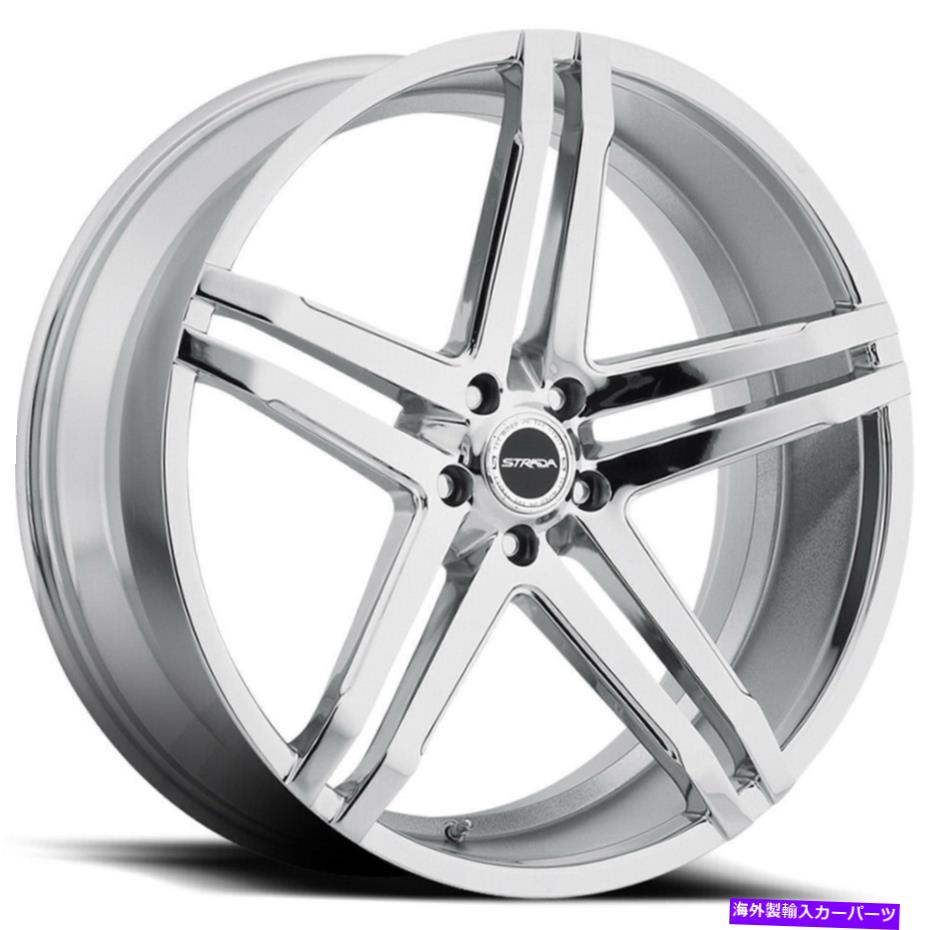 ホイール　４本セット Strada S40 Domani 22x8.5 5x115 15 Chrome Wheels（4）72.6 22 "インチリム Strada S40 Domani 22x8.5 5x115 15 Chrome Wheels(4) 72.6 22" inch Rims【並行輸入品】｜Us Custom Parts Shop USDM