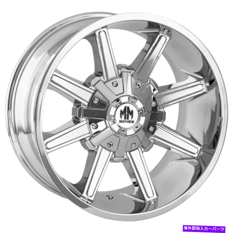 ホイール　４本セット メイヘム8104アーセナル17x9 5x5/5x5.5 -12クロムホイール（4）87 17 "インチリム Mayhem 8104 Arsenal 17x9 5x5/5x5.5 -12 Chrome Wheels(4) 87 17" inch Rims【並行輸入品】｜Us Custom Parts Shop USDM 369,815円