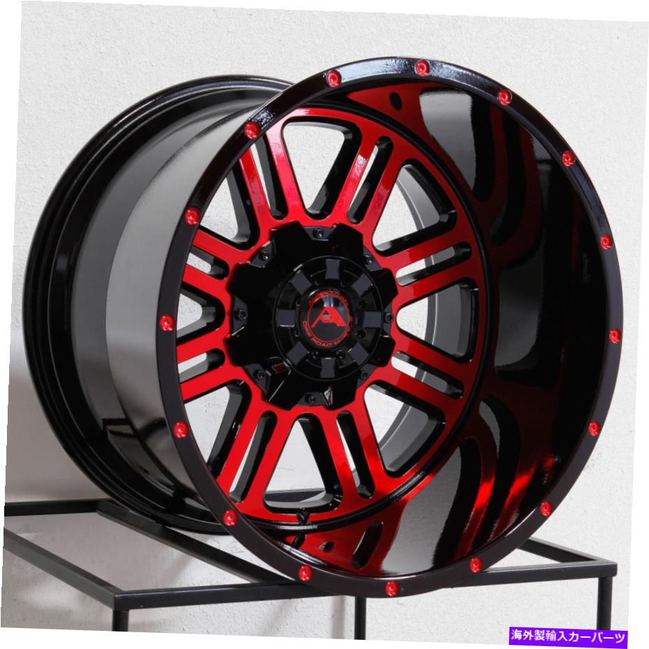 ホイール　４本セット American Off -Road A106 20x14 6x135/6x5.5 -76黒い機械加工レッドホイール（4）106.1 American Off-Road A106 20x14 6x135/6x5.5 -76 Black Machined Red Wheels(4) 106.1【並行輸入品】｜Us Custom Parts Shop USDM
