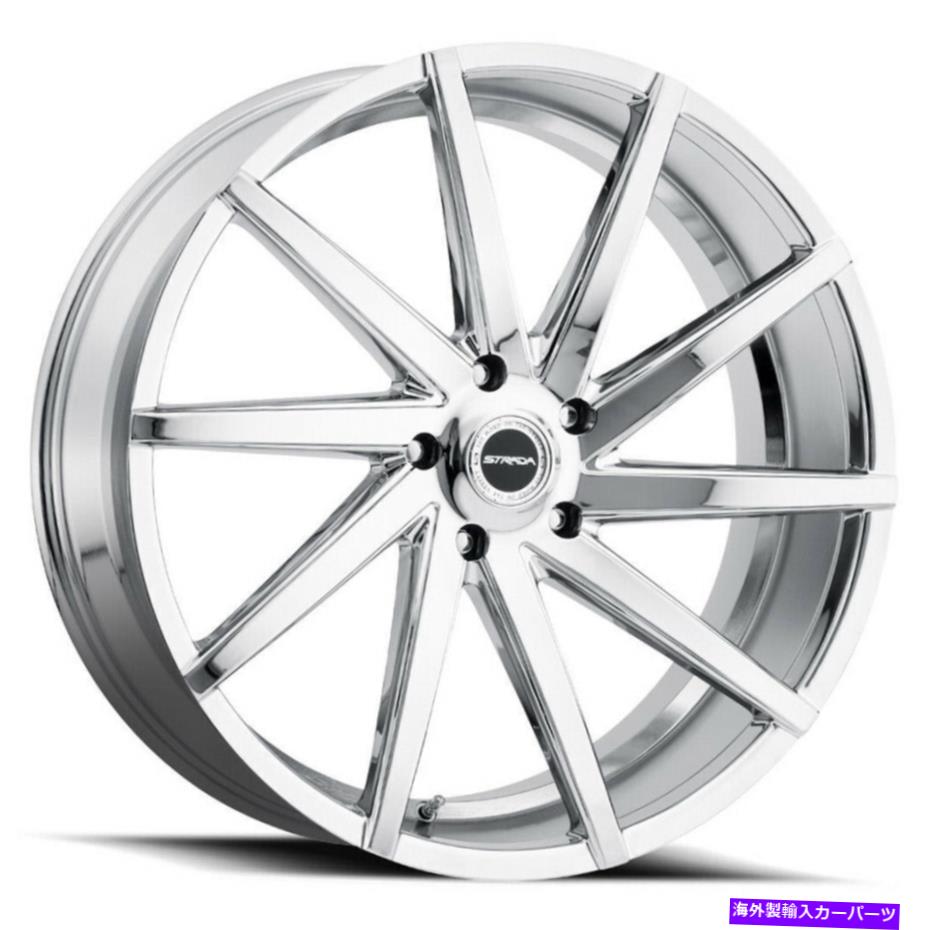 ホイール 4本セット Strada S41セガ22x9 6x5.5/6x139.7 24 Chromeホイール(4)87.1 22 "インチリム Strada S41 Sega 22x9 6x5.5/6x139.7 24 Chrome Wheels(4) 87.1 22" inch Rims【並行輸入品】|Us Custom Parts Shop USDM